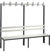Garderobenbank 8052100S10014 1650x1960x403mm sgr/lgr