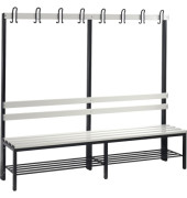 Garderobenbank 8052110S10052 Schuhrost 1650x1960x403mm sgr/lgr