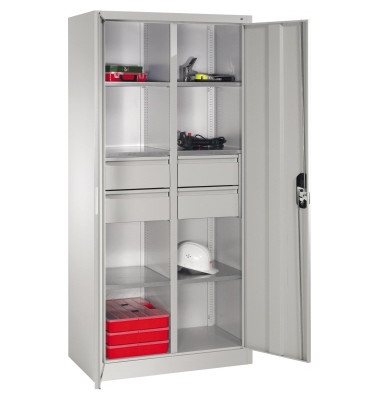 Werkzeugschrank 89213042S10030 6Bd. 4Sch. 1950x930x500mm lgr/lgr