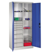Werkzeugschrank 8921305S10043 6Bd. 8Sch. 1950x930x500mm lgr/lbl