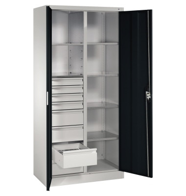 Werkzeugschrank 8921305S10140 6Bd. 8Sch. 1950x930x500mm lgr/sgr
