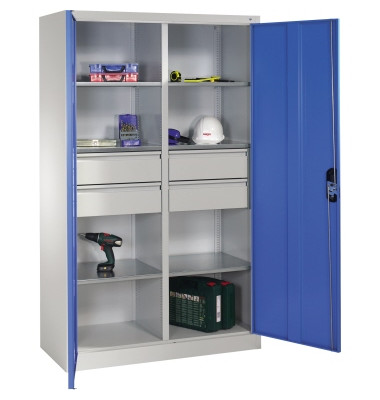Werkzeugschrank 89313042S10042 6Bd. 4Sch. 1950x1200x500mm lgr/lbl