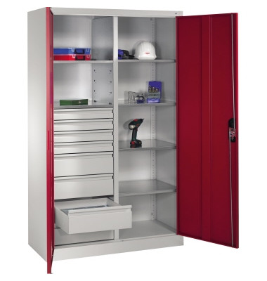 Werkzeugschrank 8931305S10056 6Bd. 6Sch. 1950x1200x500mm lgr/rrt