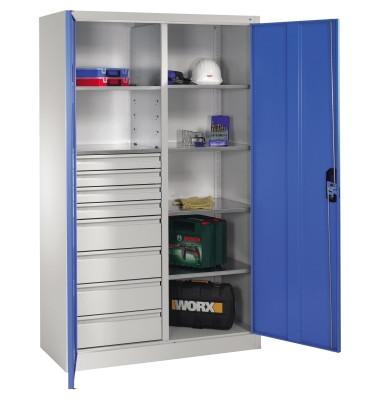 Werkzeugschrank 8931305S10053 6Bd. 6Sch. 1950x1200x500mm lgr/lbl