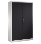 Stahlschrank Acurado 9480000S10344, abschlie&szlig;bar, 5 OH, schwarzgrau/lichtgrau, 120x195x50cm (BxHxT)