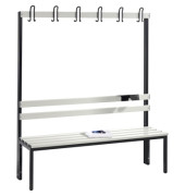Garderobenbank 8051100S10015 1650x1500x403mm sgr/lgr