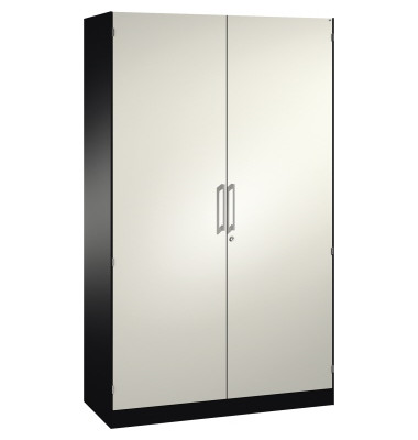 Stahlschrank Asisto 141001000S10175, abschlie&szlig;bar, 5 OH, schwarzgrau/verkehrswei&szlig;, 120x198x43,5cm (BxHxT)