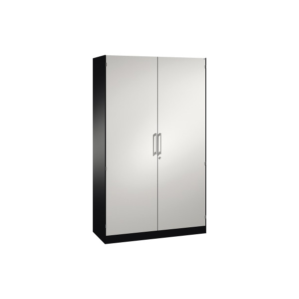 4059369533342 - Flügeltürenschrank Asisto 141001000S10185 abschließbar 5 OH schwarzgrau lichtgrau 120x198x435cm (BxHxT) 4059369533342 CP-Mö