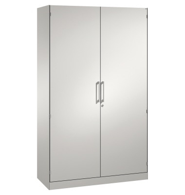 Stahlschrank Asisto 141001000S10009, abschlie&szlig;bar, 5 OH, lichtgrau, 120x198x43,5cm (BxHxT)