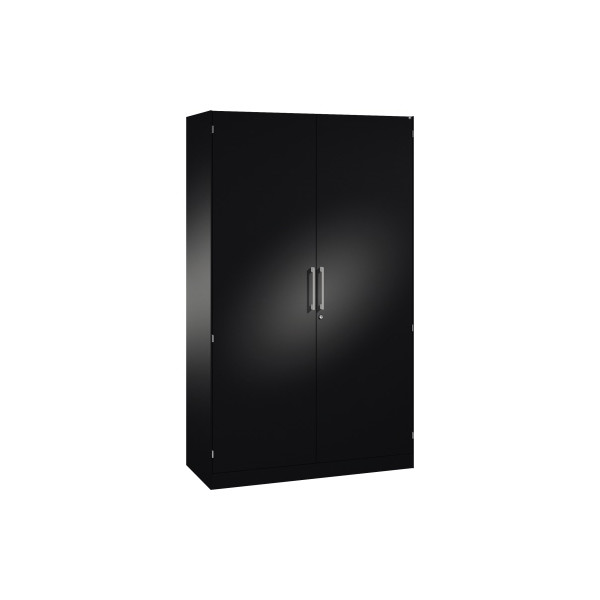 4050646008669 - Flügeltürenschrank Asisto 141001000S10031 abschließbar 5 OH schwarzgrau 120x198x435cm (BxHxT) 4050646008669 CP-Möbel