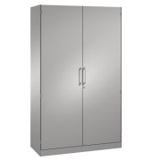 Stahlschrank Asisto 141001000S10012, abschlie&szlig;bar, 5 OH, wei&szlig;aluminium, 120x198x43,5cm (BxHxT)