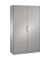 Stahlschrank Asisto 141001000S10012, abschlie&szlig;bar, 5 OH, wei&szlig;aluminium, 120x198x43,5cm (BxHxT)