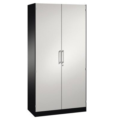 Stahlschrank Asisto 141002000S10196, abschlie&szlig;bar, 5 OH, schwarzgrau/lichtgrau, 100x198x43,5cm (BxHxT)