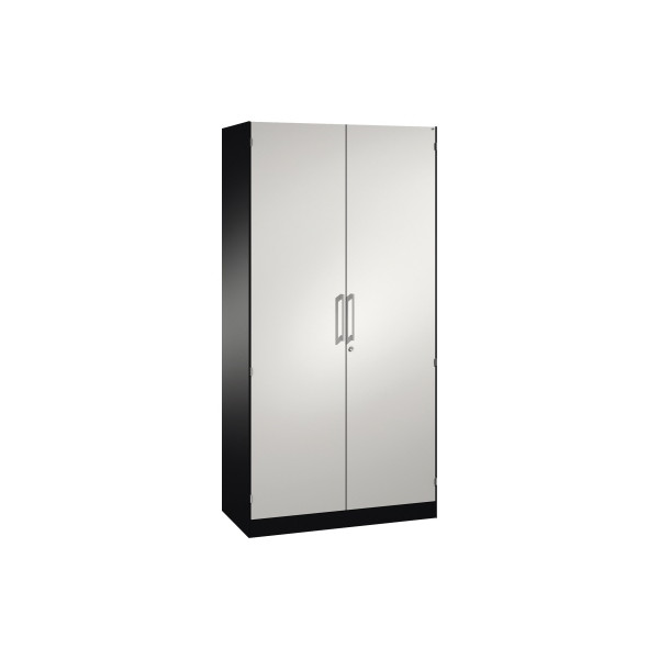 4055404527079 - Flügeltürenschrank Asisto 141002000S10196 abschließbar 5 OH schwarzgrau lichtgrau 100x198x435cm (BxHxT) 4055404527079 CP-Mö