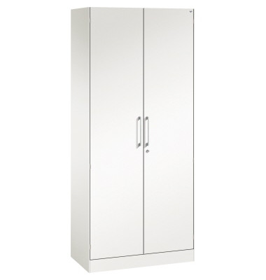 Stahlschrank Asisto 141003000S10046, abschlie&szlig;bar, 5 OH, verkehrswei&szlig;, 80x198x43,5cm (BxHxT)
