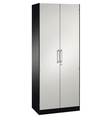 Stahlschrank Asisto 141003000S10184, abschlie&szlig;bar, 5 OH, schwarzgrau/lichtgrau, 80x198x43,5cm (BxHxT)
