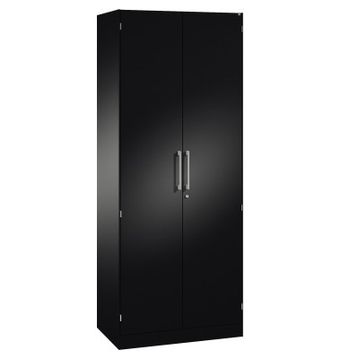 Stahlschrank Asisto 141003000S10030, abschlie&szlig;bar, 5 OH, schwarzgrau, 80x198x43,5cm (BxHxT)