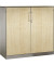 Aktenschrank Asisto 141031000S10020, abschlie&szlig;bar, 3 OH, ahorn/schwarzgrau, 120x131x43,5cm (BxHxT)