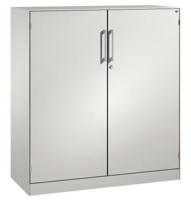 Stahlschrank Asisto 141031000S10091, abschlie&szlig;bar, 3 OH, lichtgrau, 120x131x43,5cm (BxHxT)