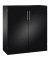 Stahlschrank Asisto 141031000S10092, abschlie&szlig;bar, 3 OH, schwarzgrau, 120x131x43,5cm (BxHxT)