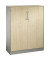 Aktenschranke Asisto 141032000S10004, abschlie&szlig;bar, 3 OH, wei&szlig;aluminium/ahorn, 100x131x43,5cm (BxHxT)
