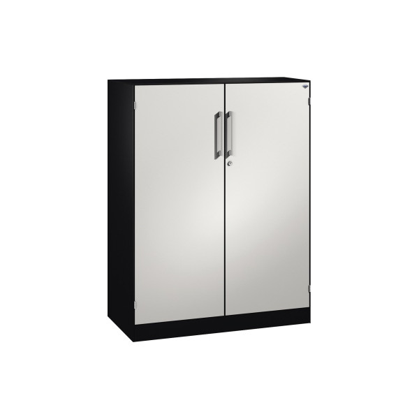 4060061312012 - Flügeltürenschrank Asisto 141032000S10155 abschließbar 3 OH schwarzgrau lichtgrau 100x131x435cm (BxHxT) 4060061312012 CP-Mö