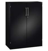Stahlschrank Asisto 141032000S10154, abschlie&szlig;bar, 3 OH, schwarzgrau, 100x131x43,5cm (BxHxT)