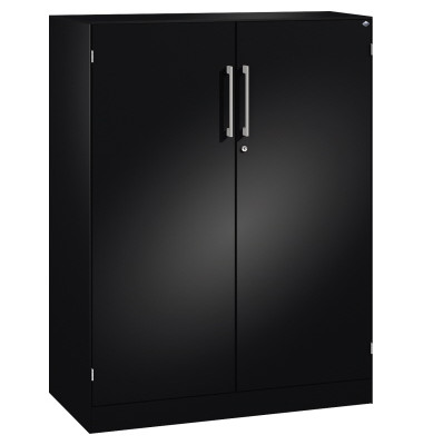 Stahlschrank Asisto 141032000S10154, abschlie&szlig;bar, 3 OH, schwarzgrau, 100x131x43,5cm (BxHxT)