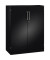 Stahlschrank Asisto 141032000S10154, abschlie&szlig;bar, 3 OH, schwarzgrau, 100x131x43,5cm (BxHxT)