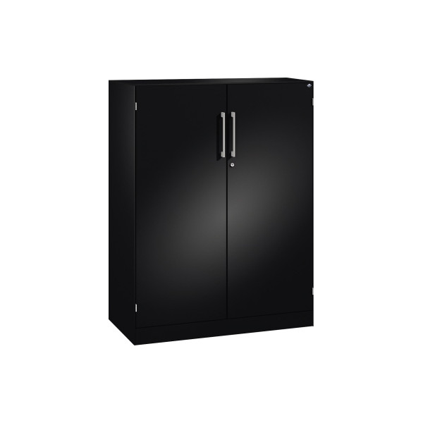 4060061312005 - Flügeltürenschrank Asisto 141032000S10154 abschließbar 3 OH schwarzgrau 100x131x435cm (BxHxT) 4060061312005 CP-Möbel