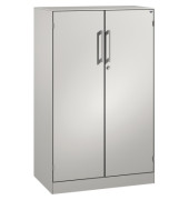 Stahlschrank Asisto 141033000S10144, abschlie&szlig;bar, 3 OH, lichtgrau, 120x131x43,5cm (BxHxT)