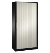Rollladenschrank Asisto 143002000S10064, abschlie&szlig;bar, 5 OH, schwarzgrau/verkehrswei&szlig;, 100x198x43,5cm (BxHxT)