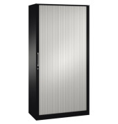 Rollladenschrank Asisto 143002000S10026, abschlie&szlig;bar, 5 OH, schwarzgrau/lichtgrau, 100x198x43,5cm (BxHxT)