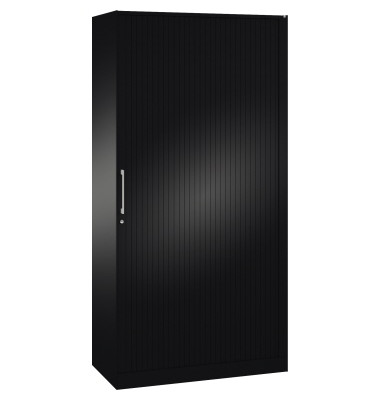 Rollladenschrank Asisto 143002000S10018, abschlie&szlig;bar, 5 OH, schwarzgrau, 100x198x43,5cm (BxHxT)