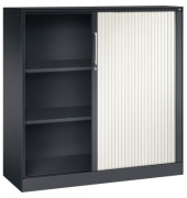 Rollladenschrank Asisto 143031000S10078, abschlie&szlig;bar, 3 OH, schwarzgrau/verkehrswei&szlig;, 120x131x43,5cm (BxHxT)