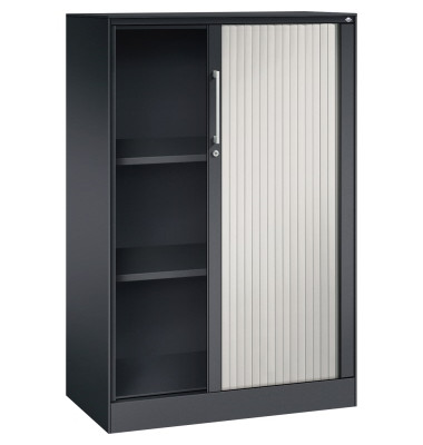 Rollladenschrank Asisto 143033000S10056, abschlie&szlig;bar, 3 OH, schwarzgrau/lichtgrau, 80x131x43,5cm (BxHxT)