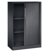 Rollladenschrank Asisto 143033000S10054, abschlie&szlig;bar, 3 OH, schwarzgrau, 80x131x43,5cm (BxHxT)