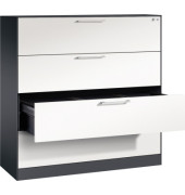 Hängeregistraturschrank Asisto 146021413S10091 A4 3bahnig sgr/rws