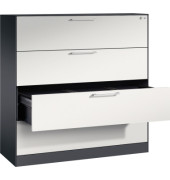 Hängeregistraturschrank Asisto 146021413S10119 A4 3bahnig sgr/lgr