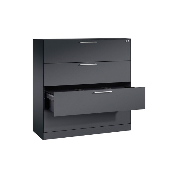 4060061311480 - Hängeregistraturschrank Asisto 146021413S10118 A4 3bahnig sgr sgr 4060061311480 C+P-Möbel