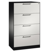 Hängeregistraturschrank Asisto 146023412S10169 A4 2bahnig sgr/lgr