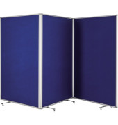 Raumteiler 1112003 3-teilig Filz blau
