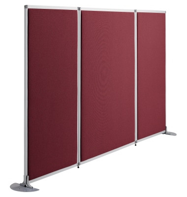 Stellwand stoffbespannt 810mm dunkelrot