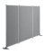 Stellwand stoffbespannt 1210mm grau