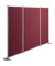 Stellwand stoffbespannt/Acrylglas 810mm dunkelrot