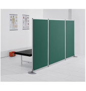 Stellwand stoffbespannt/Acrylglas 1210mm dunkelgrün