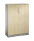 Aktenschrank Asisto 141013000S10008, abschlie&szlig;bar, 4 OH, wei&szlig;aluminium/ahorn, 80x163,5x43,5cm (BxHxT)