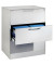 H&auml;ngeregistraturschrank 146243312S10009 Asisto, lichtgrau, 3 Schubladen, 2-bahnig