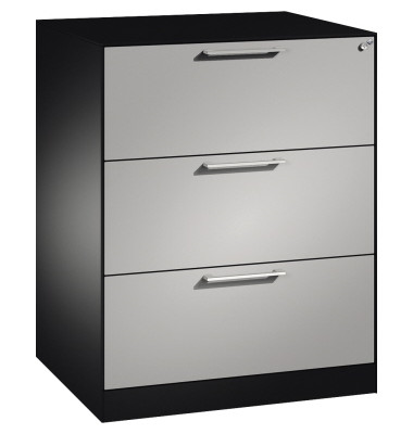 Hängeregistraturschrank Asisto 146243312S10054 A4 2bhg sgr/wsalu