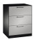 H&auml;ngeregistraturschrank 146243312S10054 Asisto, schwarzgrau/wei&szlig;aluminium, 3 Schubladen, 2-bahnig